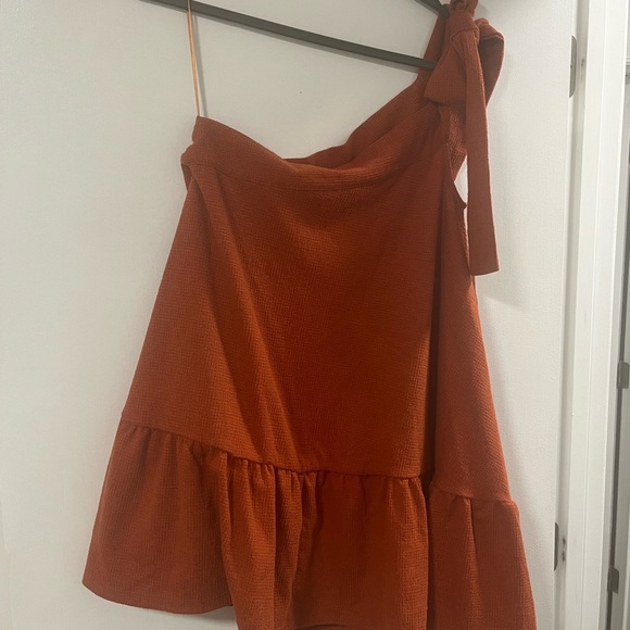 Free People One Shoulder Mini Dress Size S - Picture 2 of 6